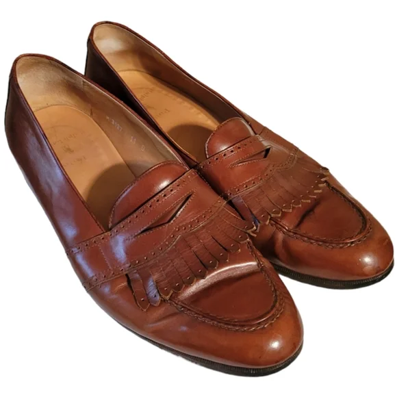 Polo Ralph Lauren Leather Penny Loafers with Fringes Vintage size 11 D/Men\'s Ralph Lauren Loafer Casual Casual Shoes for Men for sale | eBay main image 2
